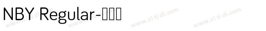 NBY Regular字体转换